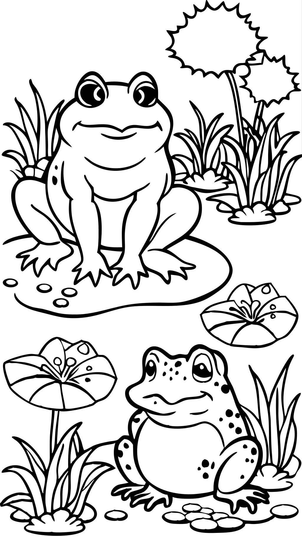 frog toad coloring pages